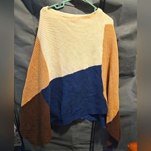 0XL Knit Poncho